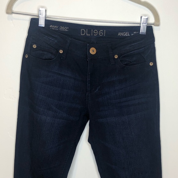 DL1961 Angel Skinny Dark Wash Jeans, Size 25 - Picture 8 of 11